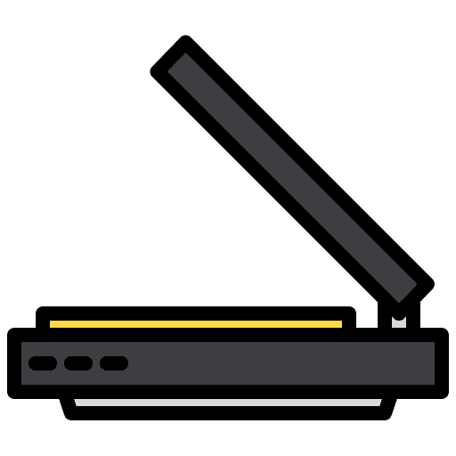 Scanner photocopy electronics device icon