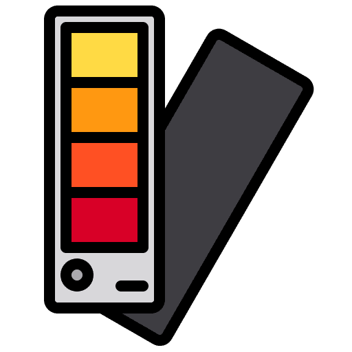 Color print variety chart icon Color print variety chart icon