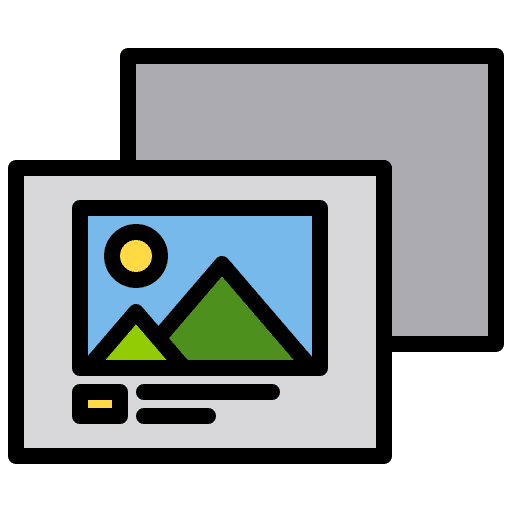 Picture album graphics editor art and design icon Picture album graphics editor art and design icon