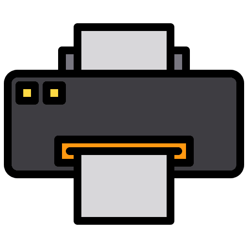 Printer offset graphic tool electronics icon Printer offset graphic tool electronics icon