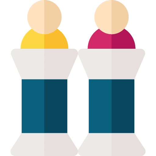 Debate people user podium icon Debate people user podium icon