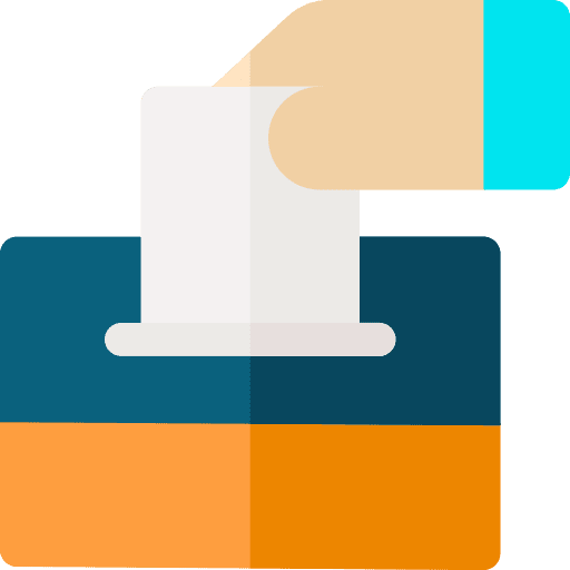 Vote check mark miscellaneous letter icon Vote check mark miscellaneous letter icon