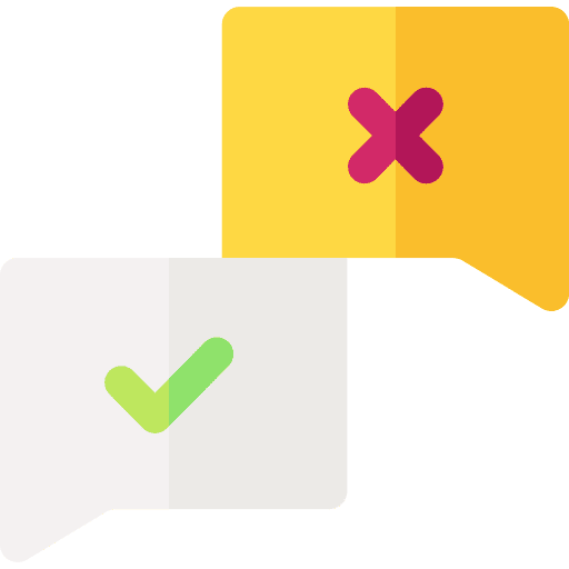 Voting vote no yes icon Voting vote no yes icon