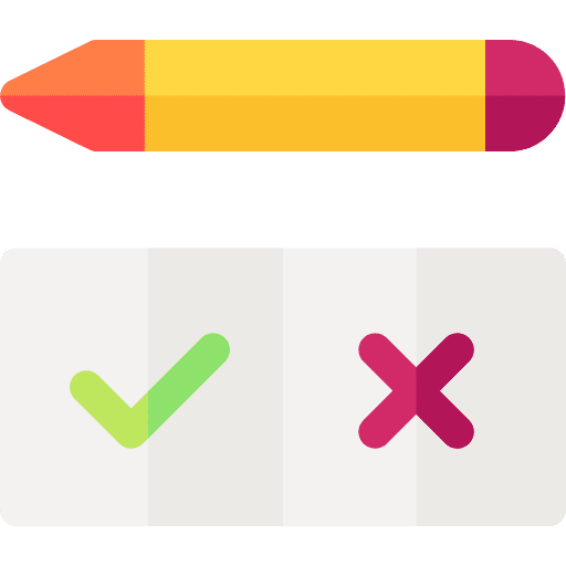 Yes or no elections voting check icon Yes or no elections voting check icon