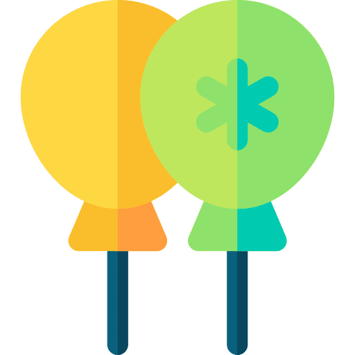 Balloons demonstration candidates campaign icon Balloons demonstration candidates campaign icon