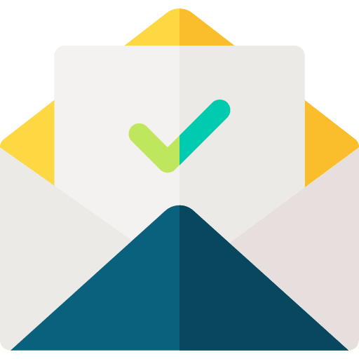Vote communications envelope checked icon Vote communications envelope checked icon