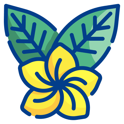 Flower nature holidays hawaii icon