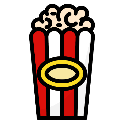 Popcorn food and restaurant fast food salty icon Popcorn food and restaurant fast food salty icon