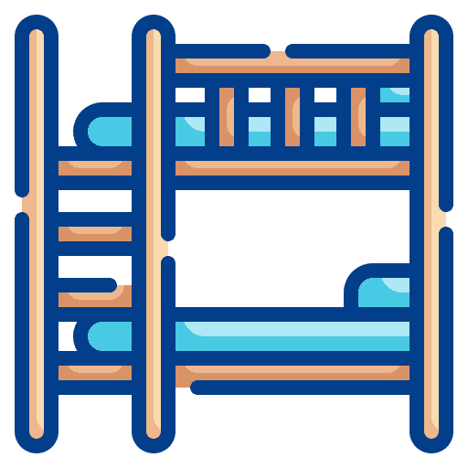 Bunk bed rest bed bunk bed icon