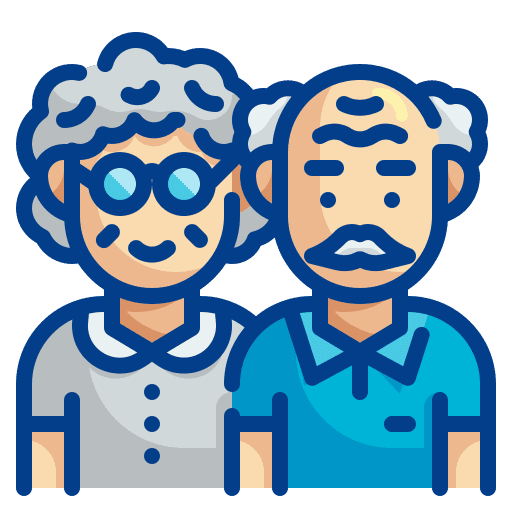 Grandparents family grandfather couple icon Grandparents family grandfather couple icon