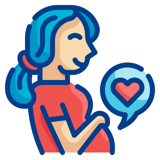 Maternity pregnant mother woman icon