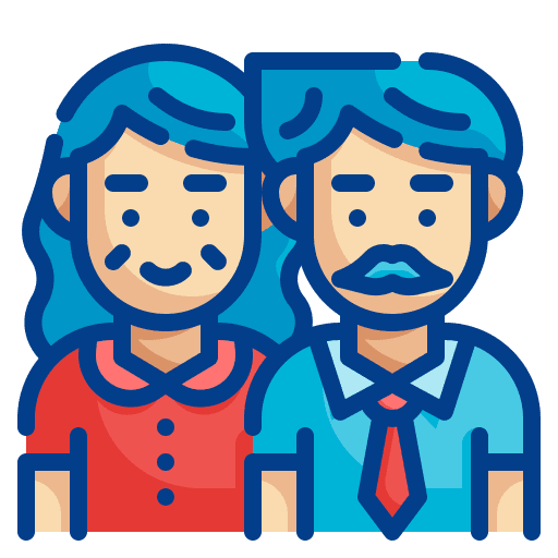 Parents love people parents icon