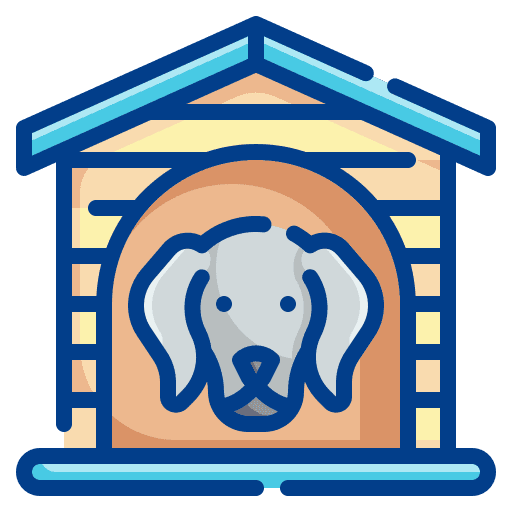 Dog house kennel domestic pet icon Dog house kennel domestic pet icon