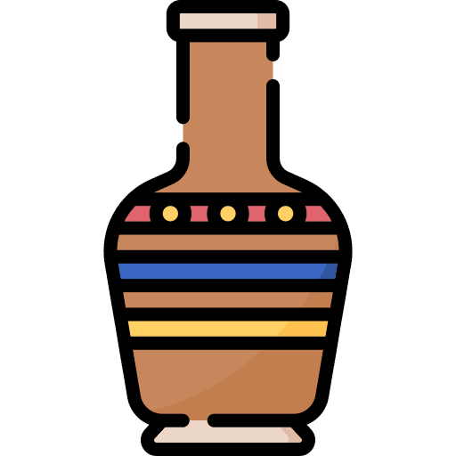 Pottery art and design ancient antique icon