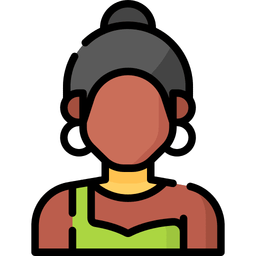 Woman black person people avatar icon