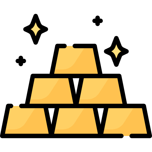 Gold ingots gold ingots bank gold icon