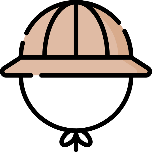 Hat safari protection hat icon