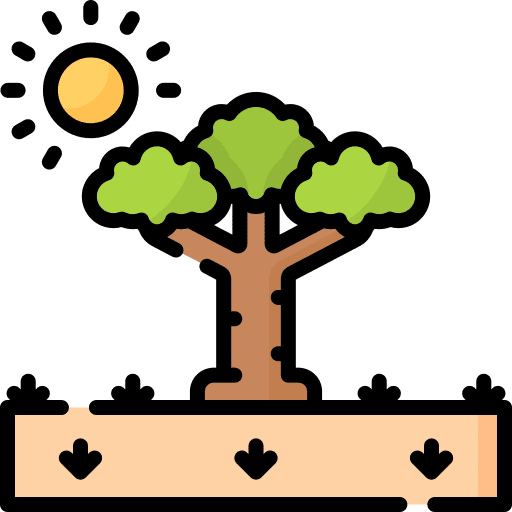Savannah scenery nature cultures icon