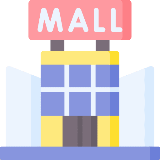 Shopping mall center store shopping center icon