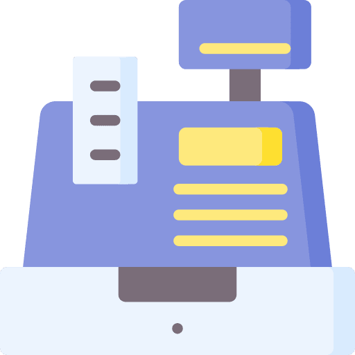 Cash register purchase sale cash register icon