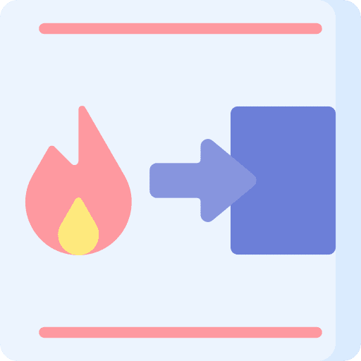 Fire exit exit run emergency exit icon