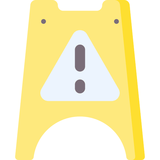 Wet floor clean signaling housekeeping icon Wet floor clean signaling housekeeping icon
