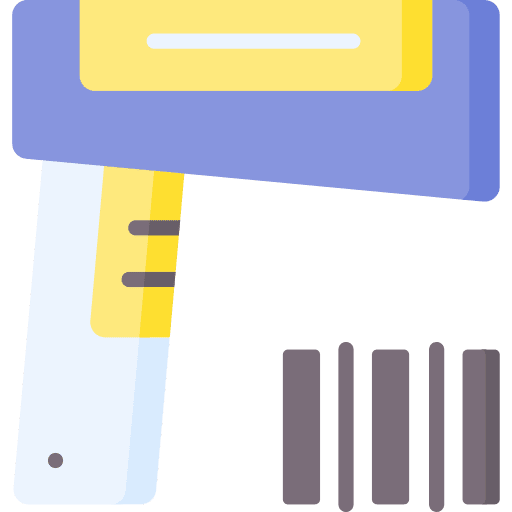 Barcode scanner reader electronics technology icon Barcode scanner reader electronics technology icon