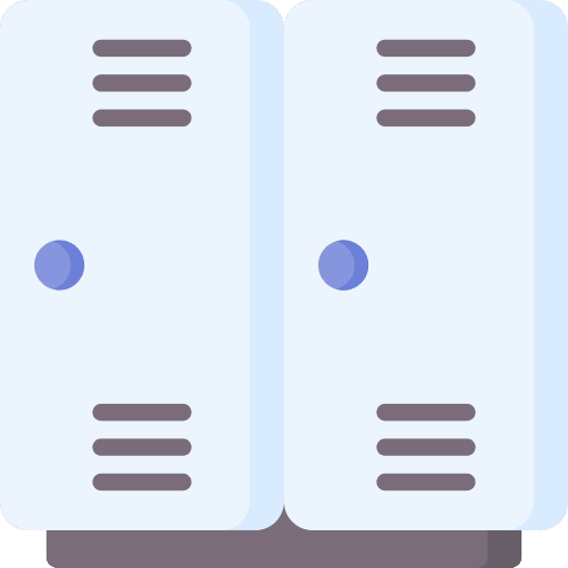 Lockers furniture and household sport gym icon Lockers furniture and household sport gym icon