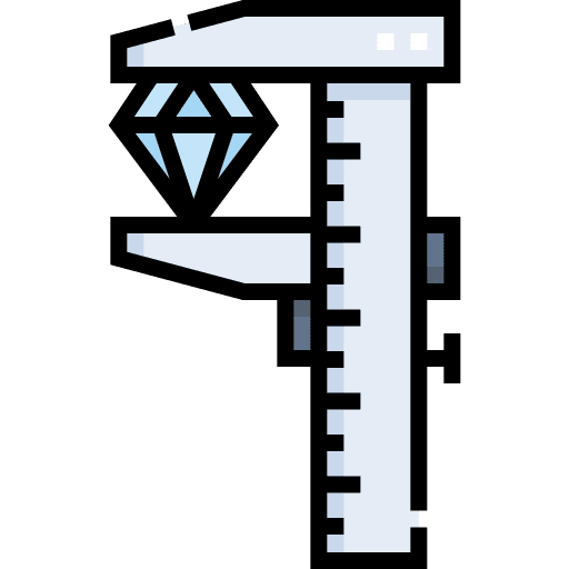 Caliper caliper size jewel icon