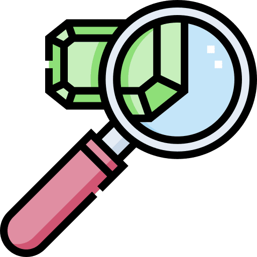 Magnifying glass gem magnifying glass jewelry icon Magnifying glass gem magnifying glass jewelry icon