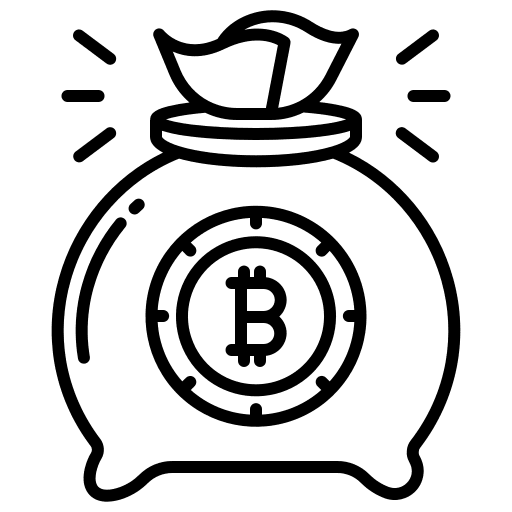 Bag savings business and finance bag icon