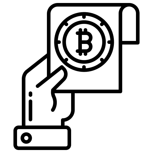 Bill payment billing bitcoin icon