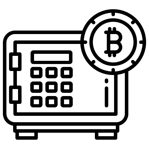 Locker bank locker business and finance icon