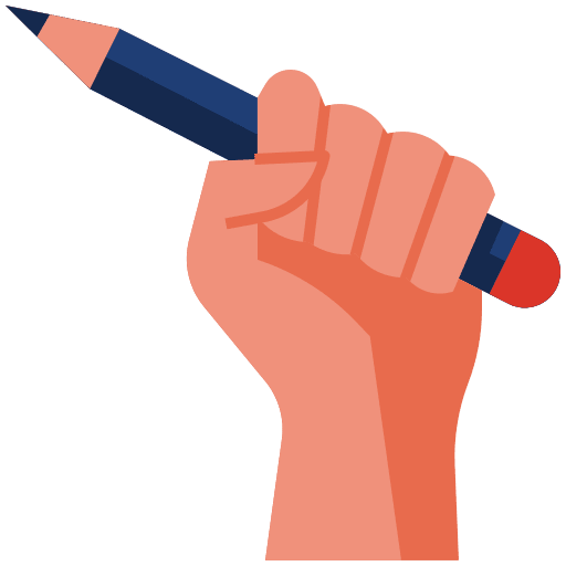 Freedom pencil hand press icon Freedom pencil hand press icon