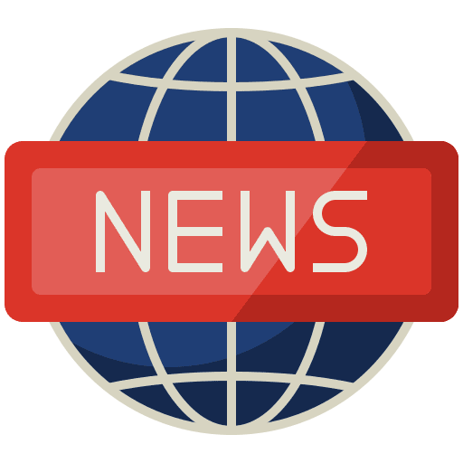 News newspaper news report global icon