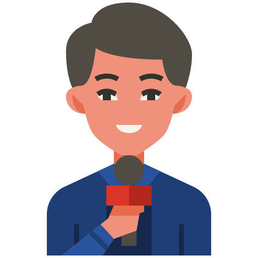 Reporter news professions and jobs journalist icon Reporter news professions and jobs journalist icon