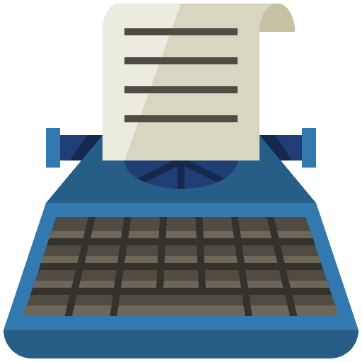 Typewriter miscellaneous communications page icon