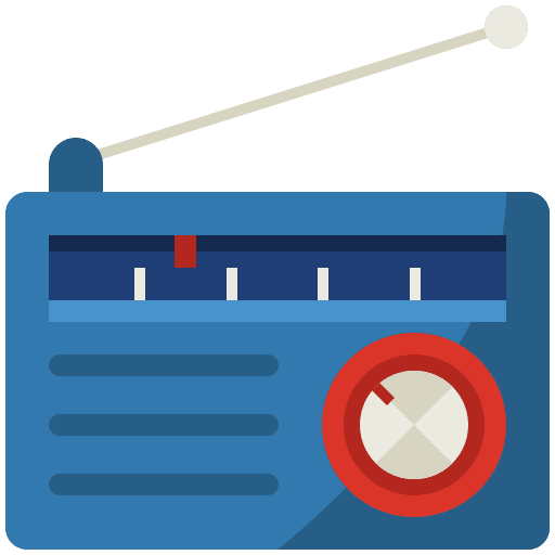 Radio transistor radio news icon Radio transistor radio news icon