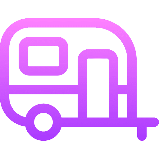 Caravan journey trip vehicle icon Caravan journey trip vehicle icon