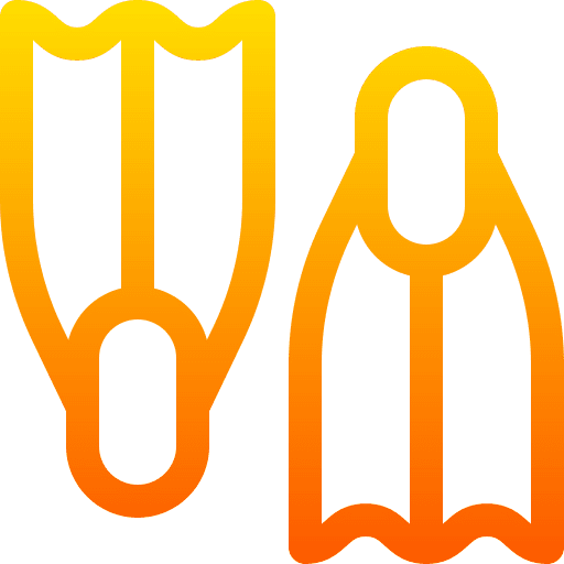 Flippers fins beach flippers icon Flippers fins beach flippers icon