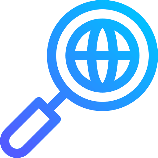 Globe magnifying glass globe ui icon Globe magnifying glass globe ui icon