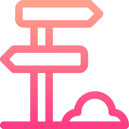 Signpost signaling arrows maps and location icon Signpost signaling arrows maps and location icon