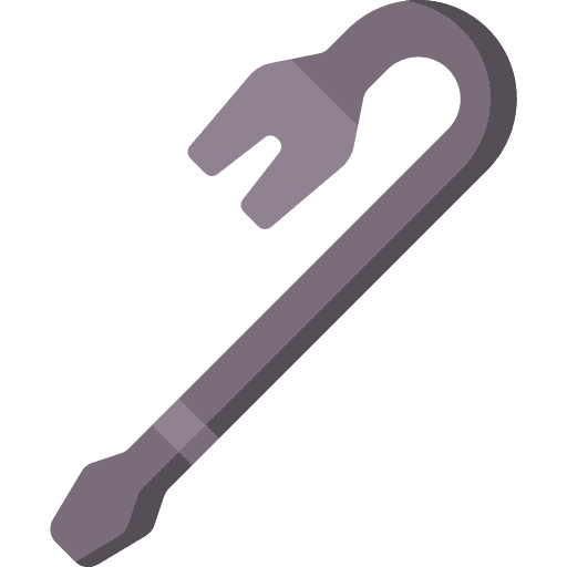 Crowbar construction construction and tools improvement icon
