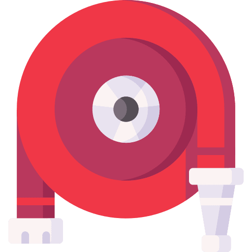 Fire hose fire hose rescue firefighting icon