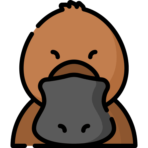 Platypus mammal australia zoo icon Platypus mammal australia zoo icon