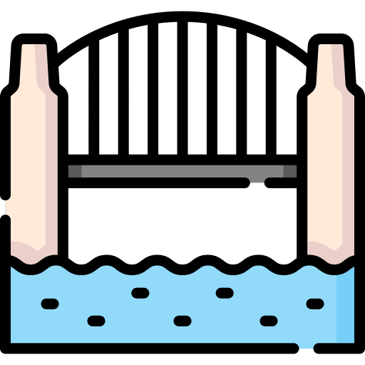 Bridge bridge building river icon Bridge bridge building river icon