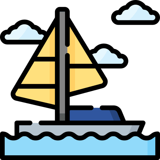 Sail boat navigation transportation ship icon Sail boat navigation transportation ship icon