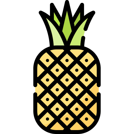 Pineapple healthy food vegan vegetarian icon Pineapple healthy food vegan vegetarian icon