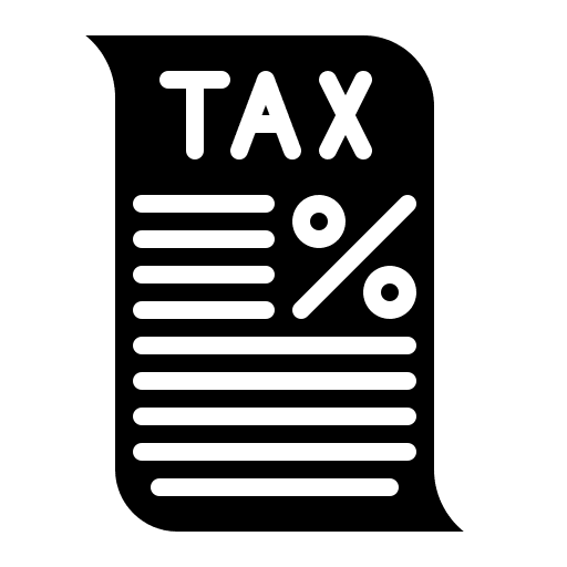 Tax tax business and finance payment icon Tax tax business and finance payment icon