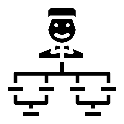 Organization partner manager partnership icon Organization partner manager partnership icon
